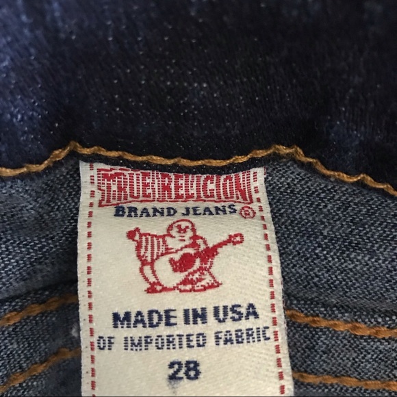 True religion jeans Joey blue foil pockets size 28 - Picture 5 of 8